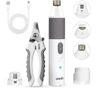 Lime À Ongle Électrique Chien & Chat - Silencieux, 2 Vitesses, 3 Embout, Lime Griffe Chien Rechargeable Avec Câble Usb - Petite, Moyenne, Grande Taille - Toilettage Coupe Ongle Professionnel
