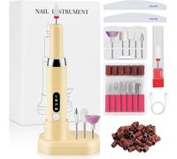 Lime A Ongle Electrique Ponceuse Pour Professionnel Nail Drill Manucure Set Pedicure Sans Fil Semi Permanent Machine Master Kit Outils Coupe Et Polissage Pédicure Polisseur Appareil Pied 35000 Tours