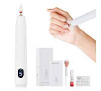 Lime a Ongle Electrique Professionnelle, 18000 tr/min, Ponceuse pour Ongles Sans Fil avec Lumière LED, Polissoir a Ongle 5 Vitesses Bidirectionnelle, Kit Pedicure Manucure Semi Permanent pour Pied
