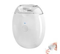 Lime à Ongles Automatique Universelle, Lime Electrique, Polisseur Ponceuse Pour Ongles, Coupe Ongle Electrique Avec Lumière Led Et 3 Vitesses, Coupe-Ongles Et Polisseur Automatique (Blanc)