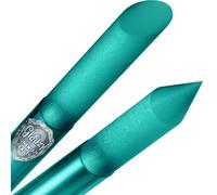 Lime à Ongles avec poussoir à Cuticules en Verre - Bâton de manucure, dissolvant à cuticules professionnel de précision, surface abrasive qui ne s’use jamais, qualité tchèque authentique par Gladzy