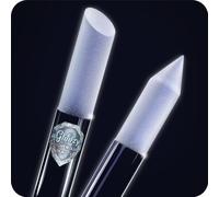 Lime à Ongles avec poussoir à Cuticules en Verre - Bâton de manucure, dissolvant à cuticules professionnel de précision, surface abrasive qui ne s’use jamais, qualité tchèque authentique par Gladzy