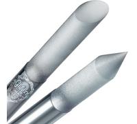 Lime à Ongles avec poussoir à Cuticules en Verre - Bâton de manucure, dissolvant à cuticules professionnel de précision, surface abrasive qui ne s’use jamais, qualité tchèque authentique par Gladzy