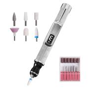 Lime à ongles électrique | Kit de lime de manucure à 3 vitesses | Perceuse à ongles rechargeable pour enlever les ongles épais des orteils pour débutants à domicile, hommes et femmes