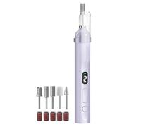 Lime à ongles électrique - Outil de manucure rechargeable au design silencieux avec lumières LED | Lime à ongles électrique | Voyage à domicile salon pieds orteils ongles soins de la peau pour homme
