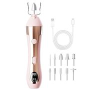 Lime à ongles électrique - Outil de polissage électrique avec 10 lumières LED réglables intégrées - Outils de manucure pour les personnes âgées, les débutants, la , le salon à domicile