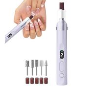Lime à Ongles Électrique | Ponceuse Pédicure Rechargeable Silencieuse avec Lampe LED | Kit de Perceuse Manucure Pédicure Électrique | Pour Femmes Et Hommes, Usage Maison Et Voyage, Salon, Soin Des Pie