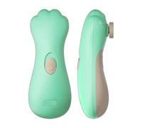 Lime à ongles électrique pour bébé - 7 tampons de rechange pour nouveau-né - Kit de manucure et pédicure - Silencieux et sûr - Soin des ongles électrique (vert)