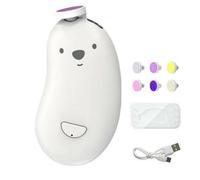Lime à ongles électrique pour bébé, tondeuse à ongles douce rechargeable, coupe-ongles électrique avec 3 réglages de vitesse, silencieuse pour les bébés, les nouveau-nés, les tout-petits et les