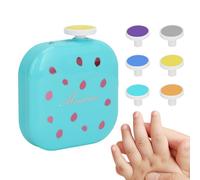 Lime à ongles électrique pour bébé - Tondeuse à ongles électrique USB - Outil de précision à deux vitesses avec 6 tampons de meulage pour manucure ongles de âges adultes garçons filles