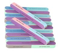 Lime À Ongles Et Bloc Polissoir 7 En 1 - 12 Limes À Ongles Pour Un Entretien Facile Des Ongles, Sans Danger Pour Les Ongles Naturels Et Artificiels