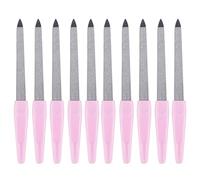 Lime à Ongles, Limes Professionnelles Diamantées, 10 Paquets Doubles, Manucure en Métal Antidérapante pour Salon et Maison