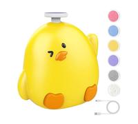 Lime à ongles pour bébé, en forme de poulet, lumière LED, taille compacte, douce au toucher, rechargeable par USB, aspect coloré, sans danger pour les , adultes, 7,6 x 7,6 x 4,5 cm