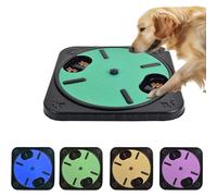 Lime à ongles pour chien | Tampon à griffer pour chiens - Rotatif - Rond - Alimentation lente - Pour stimulation mentale et réduction de l'ennui (vert)