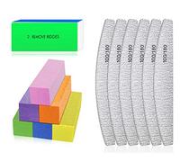 Lime à Ongles Professionnelle - Bloc de Polissage Ongle pour le polissage des ongles, outils de manucure pour la combinaison de gel pour les ongles pour salon de manucure et maison