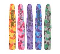 Lime à ongles réutilisable, lavable, éponge colorée, planche en plastique, bande de polissage des ongles pour bricolage, soins des ongles à la maison ou au Salon, ensemble de 5