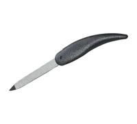 Lime à Ongles Saphir REMOS Lime de Poche Noire, Pliable et Double Face pour Ongles en Gel, Acryliques et Naturels - Compacte, Hygiénique et Idéale pour le Voyage et la Manucure - 7.5cm/13.5cm