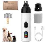 Lime à ongles Silent Groom Pro pour chiens et chats, charge USB rapide avec têtes de rechange (1 tête de rechange)
