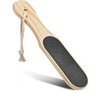 Lime à pied avec manche en bois, outil de pédicure double face, brosse et râpe professionnelle pour les pieds, les mains et le corps