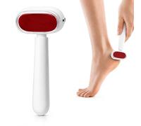 Lime à pied double face en acier inoxydable avec 2 têtes, blanc