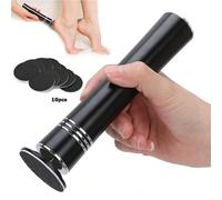 Lime à pied électrique sans fil, râpe à callosités rechargeable avec 10 papiers de ponçage, broyeur de pied multifonctionnel, outil de pédicure portable pour la maison et le salon de beauté, outil de 