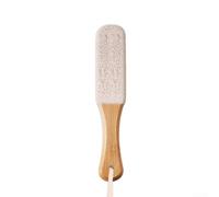 Lime à pied en bois 21,8 cm Exfoliant anti-callosités | Poignée en bois pour une prise en main sûre. Design léger pour une utilisation en voyage. Élimine les callosités et les peaux