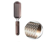 Lime à pied pour pédicure - Outil de grande surface en métal Grattoir à pied en acier inoxydable (Or rose B)