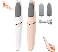 Lime à Pieds Candy Silk Pro 2, Lime électrique Portable Et étanche Avec Deux Têtes De Ponçage, Rechargeable, Anti-Callosités, Outils De Pédicure Professionnels(Pink+White)