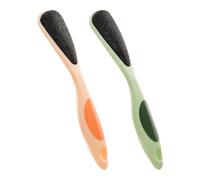 Lime à Pieds Double Face à Long Manche en Tpr pour Enlever la Peau Morte | Poignée Ergonomique Antidérapante, Usage à Domicile Déplacement, Format Pratique pour Soins Professionnels Couleur Aléatoire