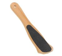 Lime à Pieds Double Face en Bois, pour Enlever Peaux Mortes | Poignée Ergonomique, Usage Maison ou Salon, Abrasif Papier de Verre, Traite Talons Secs et Peau Épaissie