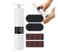 Lime à pieds électrique sans fil à 3 niveaux pour pédicure à peau dure, lime électrique pour les pieds, pour la maison, le dortoir, la chambre à coucher, les vacances, les voyages, les voyages en