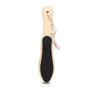 Lime à pieds en bois de pin double grain à pointe ronde et pointue pour pédicure professionnelle à domicile, outil de retrait de peau morte, soin des pieds à domicile essentiel