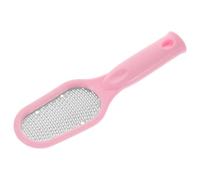 Lime à Pieds Manuelle Rose en Acier Inoxydable et ABS | Outil Compact et Léger, Contrôle Manuel sans Batterie, pour Talons Rugueux, Pédicure Maison ou Voyage