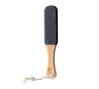 Lime à pieds professionnelle en bois - Éliminateur de callosités haute performance pour les pieds | Brosse de pédicure pour peaux mortes, dures et fissurées | Râpe double face avec manche en bois pour