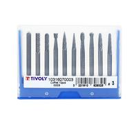 Lime carbure Tivoly MINI FRAISE DIAM 3 mm COFFRET 10 PIECES
