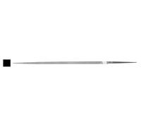 Lime carrée mécanique, acier trempé, pour ébaucher le métal et lisser les surfaces dans les travaux de mécanique et de métallurgie.
