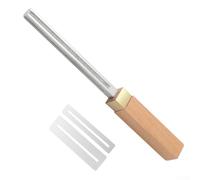 Lime de couronnement robuste pour frettes étroites à jumbo pour applications d'outils Luthier avec poignée en bois massif, comprend 2 feuilles de protection pour le cou