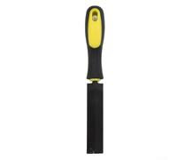 Lime de scie à élaguer pour outils de jardin, râpe en acier à roulement T12 avec poignée en TPR, outil manuel de 10,2 cm, outil manuel pour affûter les scies, ébavurage (10,2 cm)