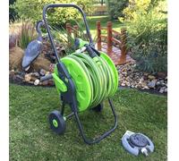 Lime Edition Ensemble de 7 chariots d'arrosage 50 m 1/2"