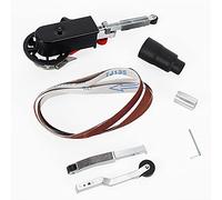 Lime électrique à bande - Lime à doigt électrique - 800 W - Ponceuse d'angle - Ponceuse pour bois - Mini adaptateur de bande abrasive Sander