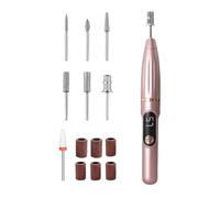 Lime Électrique - Kit de Perceuse Électrique 15000 RPM | Machine À Lime Sans Fil | Pour Un Usage À La Maison, En Salon, Pour Le Spa Quotidien, Lors De Voyages, En Camping, Pour La