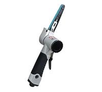 Lime électrique pneumatique 4/5'' x 20.4'' avec 3 bandes abrasives - ponceuse à bande 20mm polyvalente, réglable 5 vitesses, outil carrosserie et bois ergonomique (10 mm)