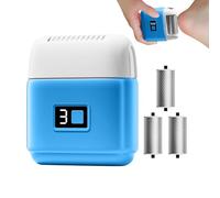 Lime électrique pour les pieds - Brosse à pieds rechargeable à trois têtes | Lime électrique pour enlever les peaux dures, machine à enlever les callosités des pieds, broyeur électrique pour les pieds