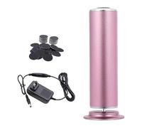 Lime électrique pour pieds : puissante éliminatrice de callosités avec poignée ergonomique, élimine uniformément la peau sèche et les callosités, hygiénique des coussinets de rechange qui comprend un