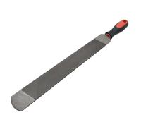 Lime en fer à cheval de 35,6 cm avec poignée antidérapante pour façonner un fer à cheval de 35,6 cm, même dans des conditions difficiles, 355 mm x 120 mm, couleur argent