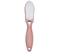 Lime Exfoliante Double Face Professionnelle en Acier Inoxydable | Outil Léger et Portable, Enlève Callosités et Peaux Mortes, Usage Voyage ou Boutique, Rose