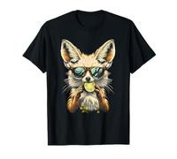 Lime Fennec Fox Portrait Illustration Fruit Citron Vert Amoureux du Renard Fennec T-Shirt