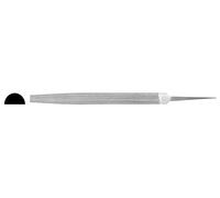 Lime mécanique demi-tige, acier inoxydable, ergonomie améliorée, idéale pour ébaucher et façonner le métal et le bois.