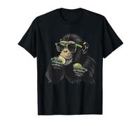 Lime Monkey Portrait Lunettes de soleil Fruit de citron vert Amoureux des singes T-Shirt