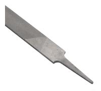 Lime plate en acier de 25,4 cm, double face pour le travail du bois et des métaux, râpe à dents moyennes avec finition antirouille, gris, sans poignée
